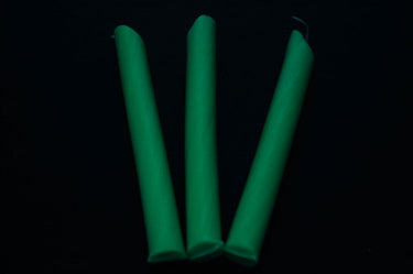 Teal UV Blacklight Reactive Drip Candles
